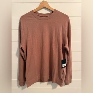 Municipal Crewneck Sweatshirt Men’s Small Mauve Pullover Modal Blend NWT $88